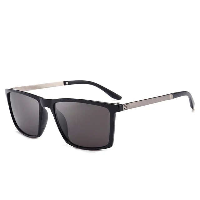 Psacss Men's Polarized Square Sunglasses, Driving Sun Glasses, Premium, Retro, UV400