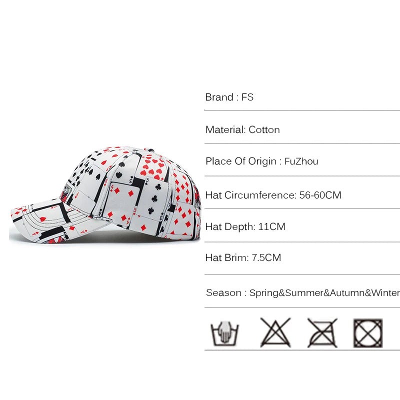 Casquette de baseball vintage blanche — snapback, hip-hop, coton, trucker, hommes et femmes