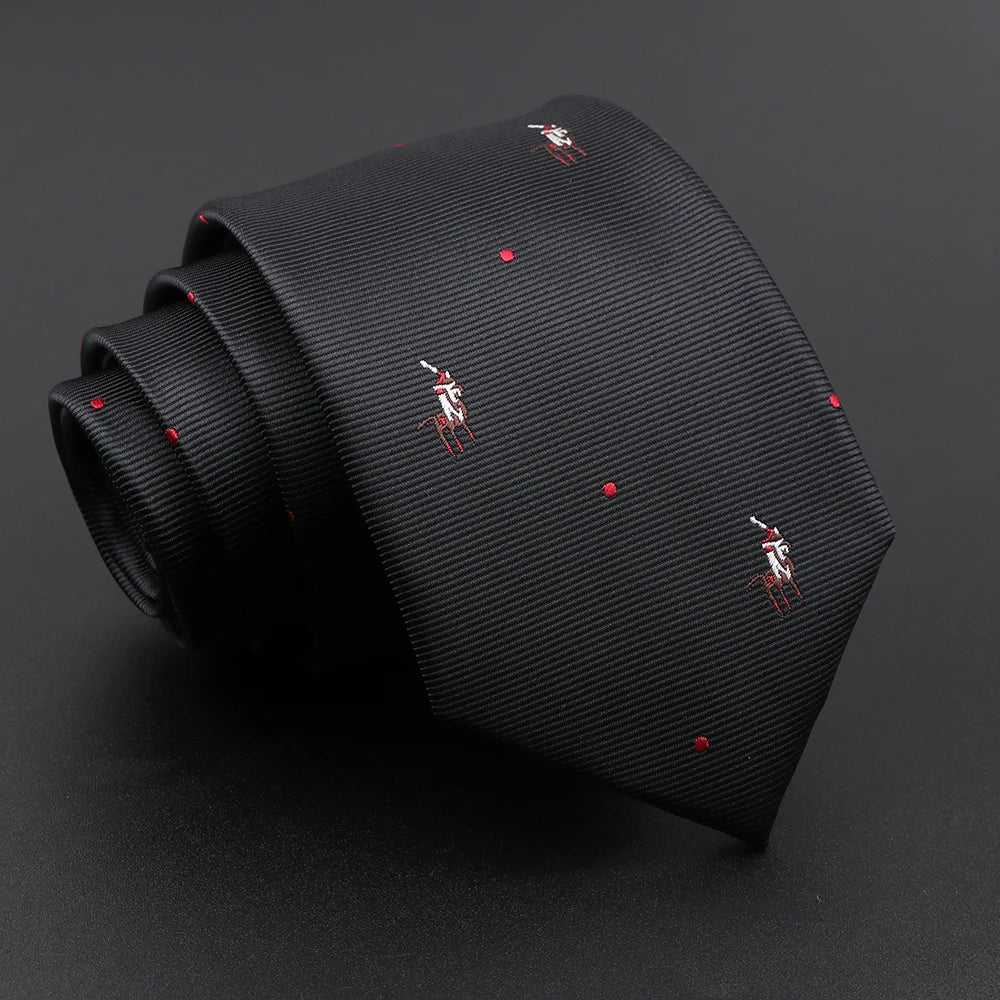Nouveauté hommes cravate florale plume wapiti motif géométrique rouge bleu cravates loisirs affaires usage quotidien cravate cadeau de fête de mariage