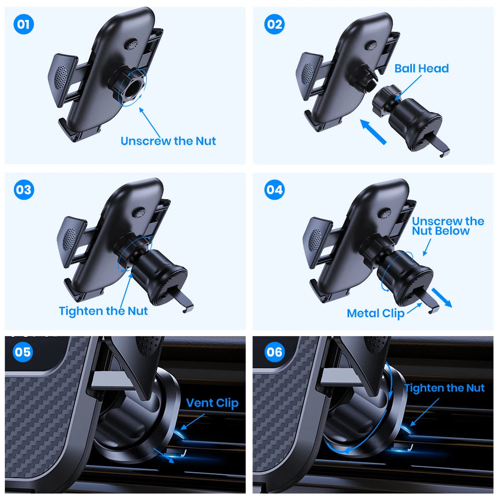 Support de téléphone de voiture universel magnétique compatible smartphones