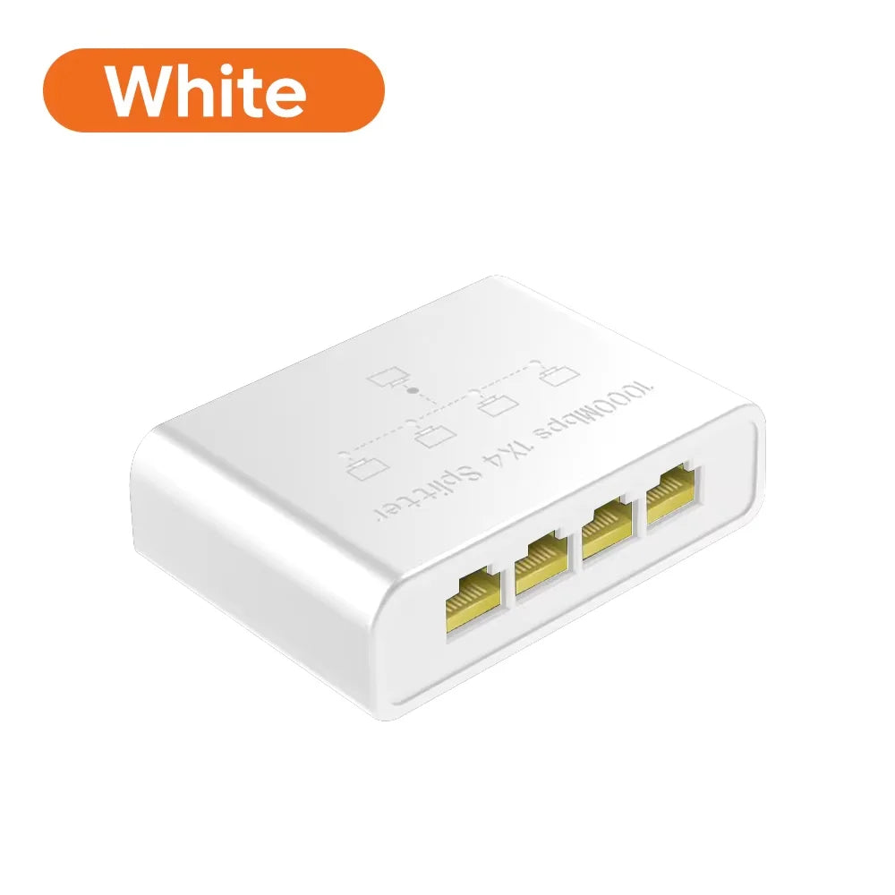 Commutateur réseau Gigabit 5 ports RJ45 — Ethernet, connexion câble, séparateur, extenseur