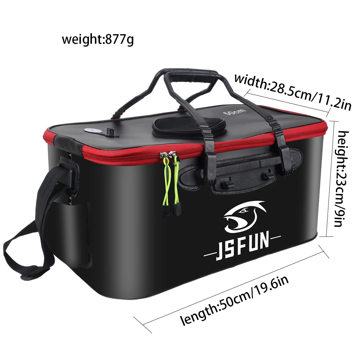 Seau de Pêche Pliant EVA — Réservoir Portable Poisson Vivant