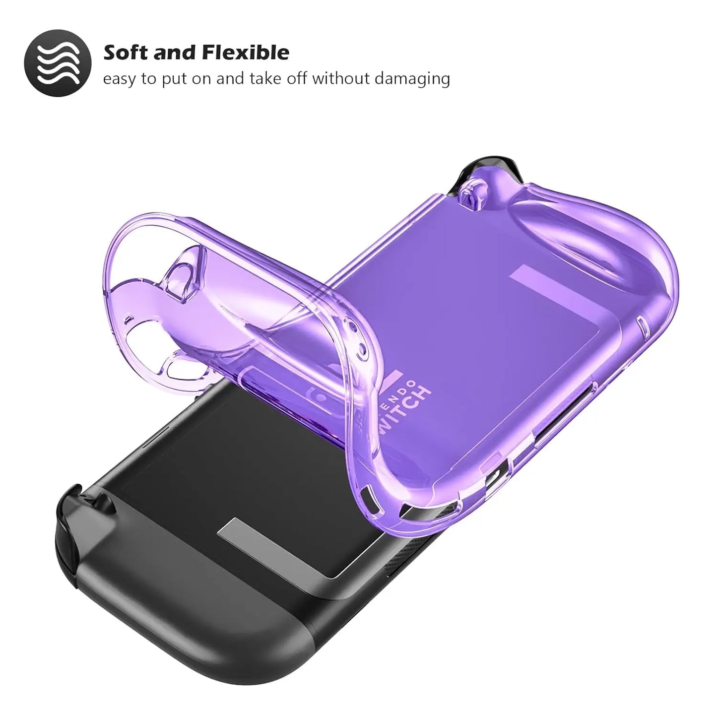 Étui de protection pour console portable 2025 — housse TPU, anti-rayures, absorption des chocs, poignée ergonomique