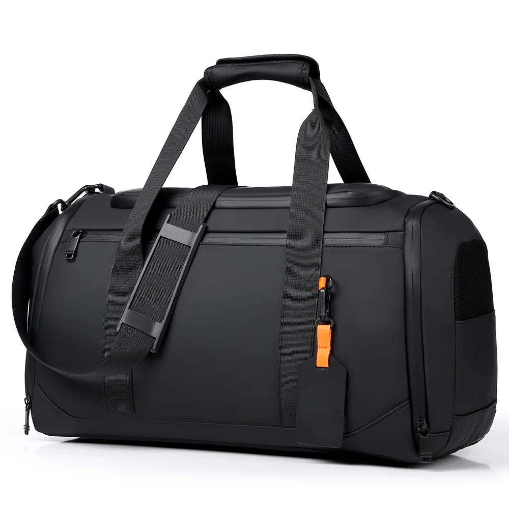 Sac de voyage de grande capacité pour hommes, sac de sport spacieux avec plusieurs compartiments, sac de week-end pour une nuit, sac de voyage