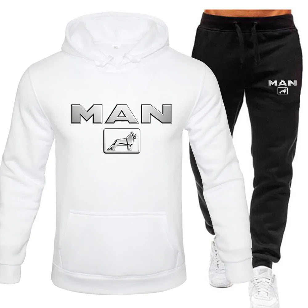 Ensemble Sweat À Capuche Pantalon Jogging Homme — Survêtement Sport 2 Pièces 2024
