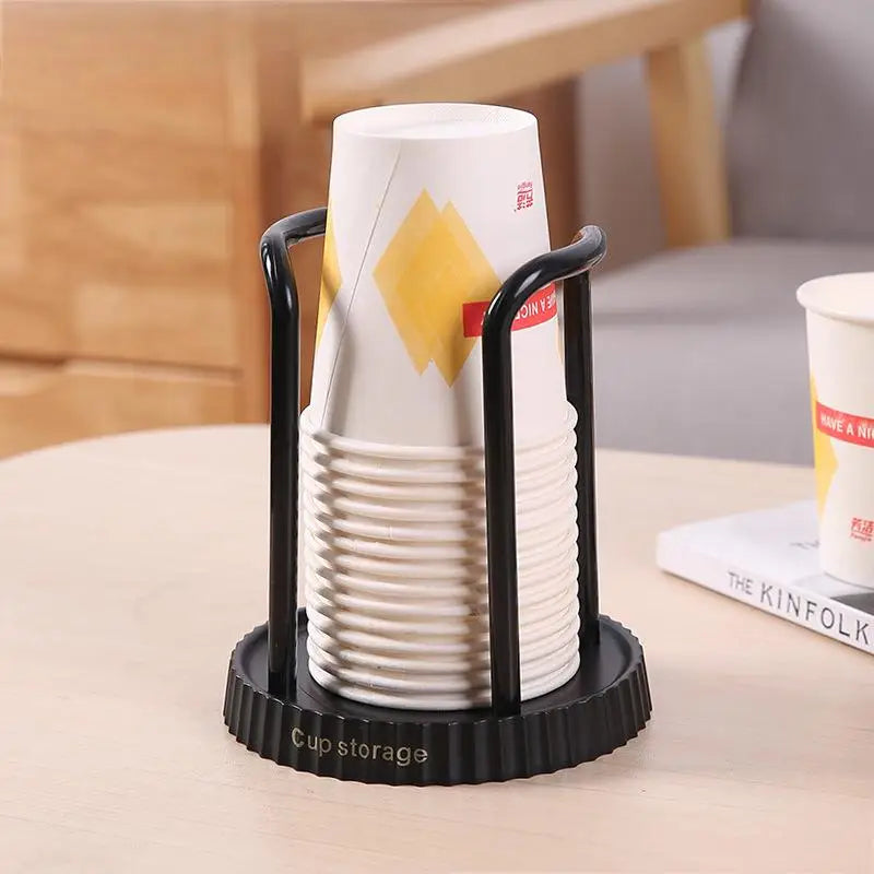 Porte-gobelet en papier jetable domestique, support de rangement de gobelets en papier de bureau, adapté au salon, à la salle à manger et autres gobelets