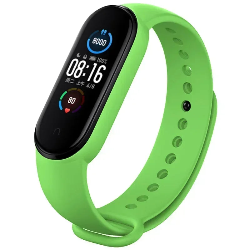 Watch Straps for Xiaomi Mi Band 7 6 5 4 3 Silicone Bracelet Wristbands MiBand 3/4 band5 band6 Smart Watch Accessories