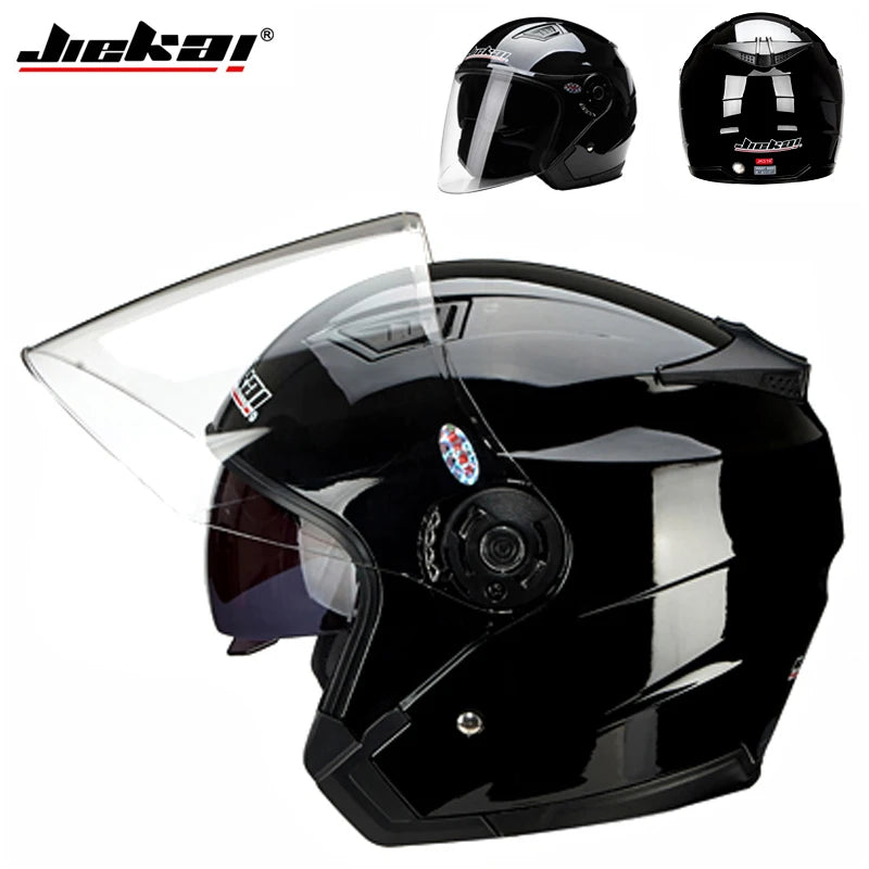 Casco de motocicleta, kart, scooter, motor, furgoneta, moto, doble lente, cascos vintage, cuatro estaciones, medio casco de carreras, casco