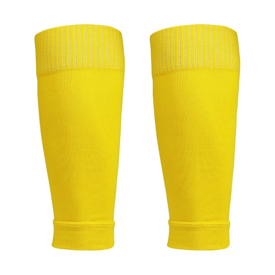 Chaussettes de football avec attelle de jambe — sport respirant, protège-tibia, enfants et adultes