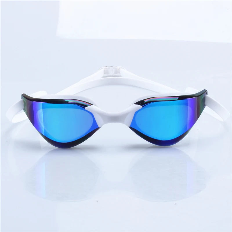 Lunettes De natation professionnelles Anti-buée, galvanoplastie, étanche, en Silicone, professionnelles