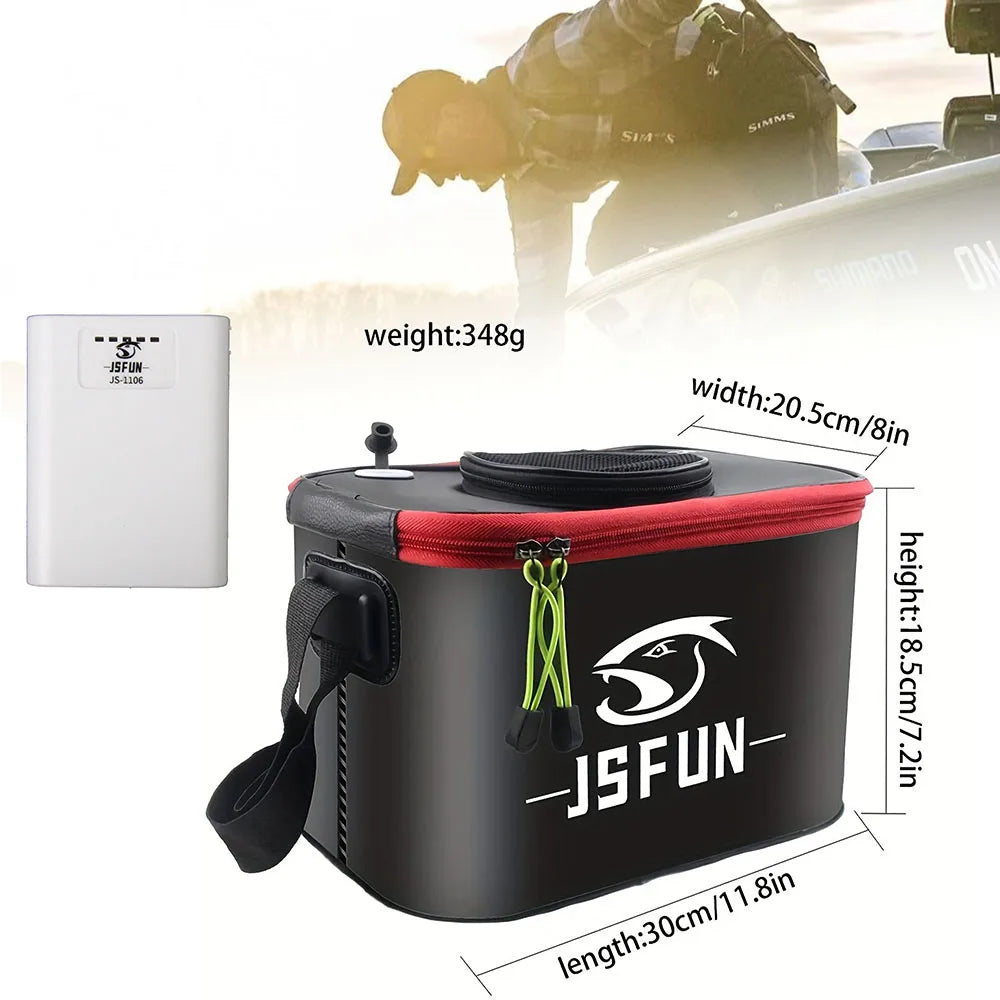 JSFUN Seau de Pêche Pliable EVA — Léger & Portable Plein Air