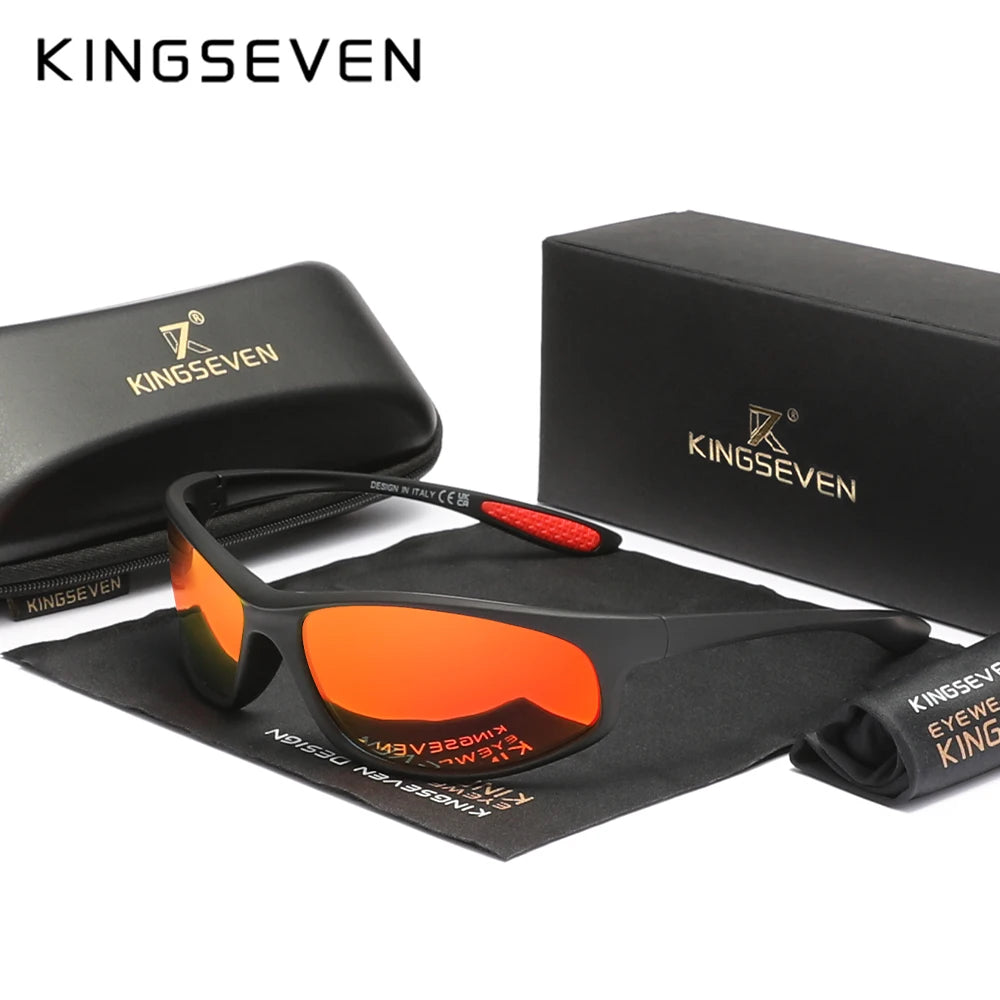 Lunettes de soleil sport homme polarisées TR90 — cadre miroir, protection solaire