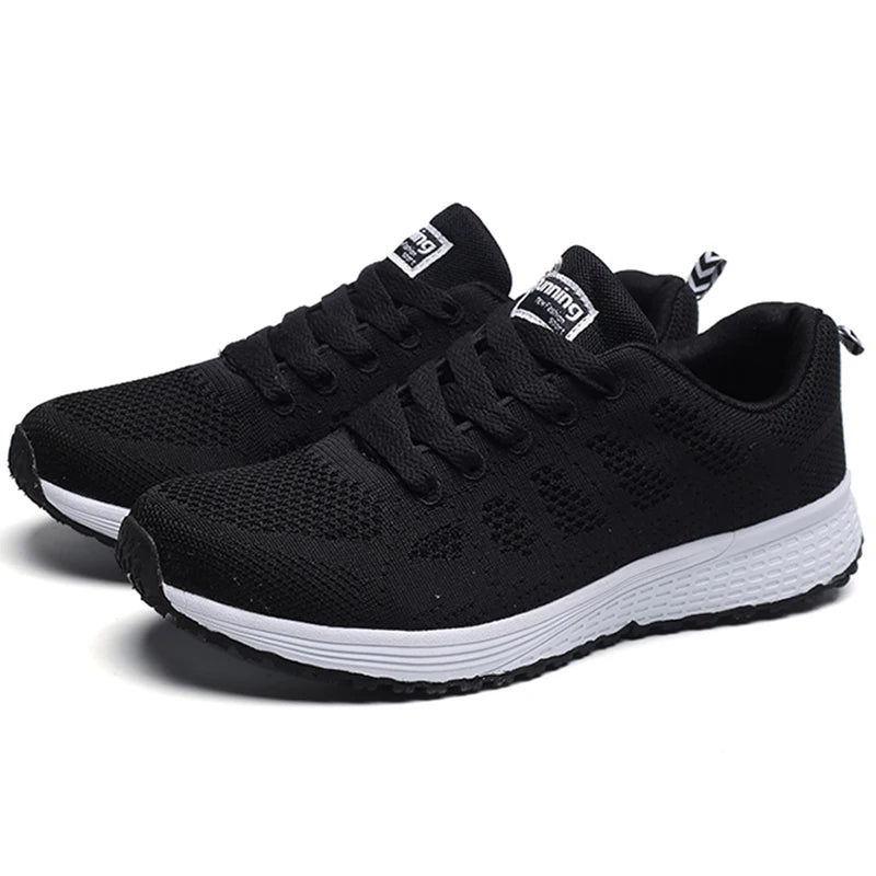 Women's fashion lace-up sneakers, designer women's athletic shoes, breathable shoes, original women's tennis shoes.