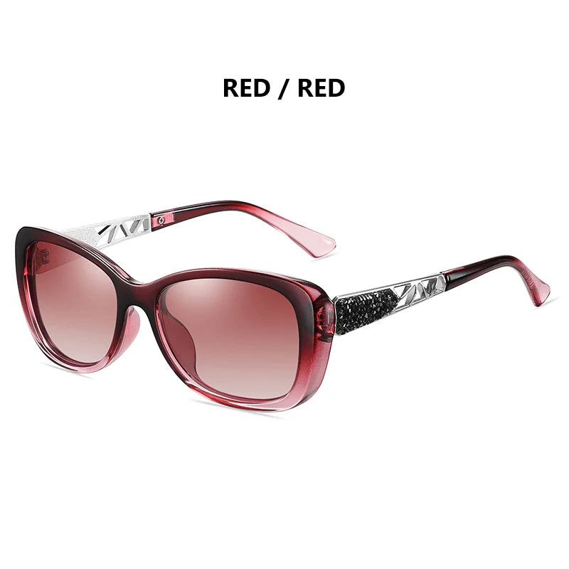 Lunettes de soleil femme à lentille polarisée dégradée — élégantes, UV400, mode