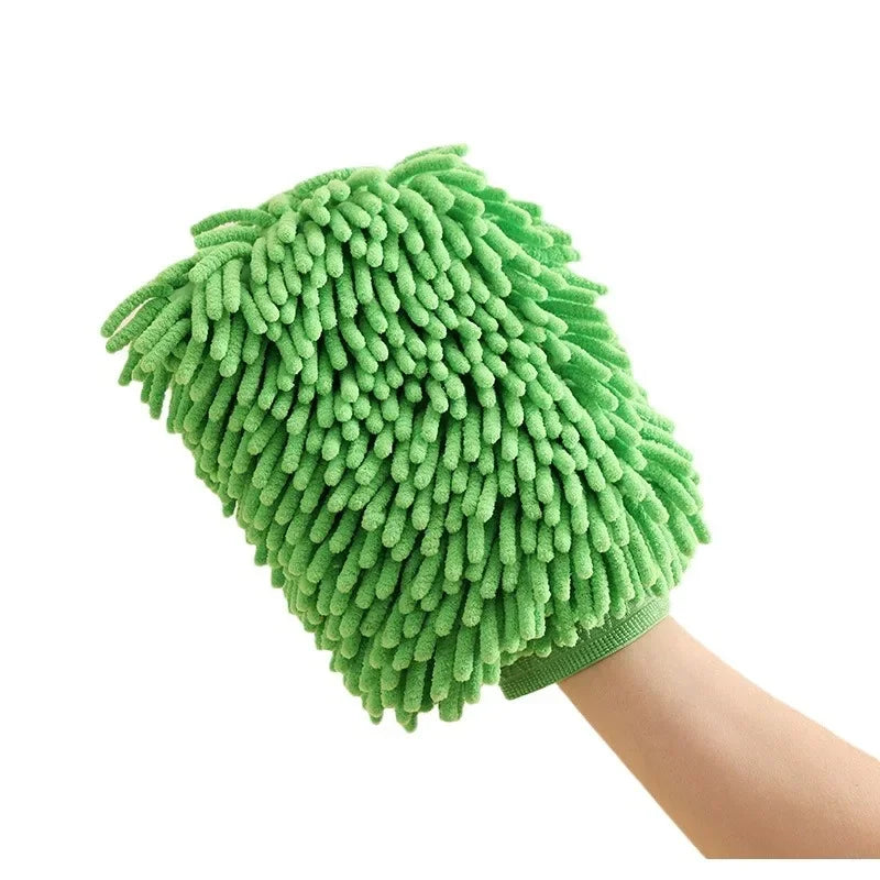 Gants de lavage de voiture en microfibre ultra absorbants, double face, éponge de nettoyage automobile en chenille, sans rayures, super épaisse, haute densité