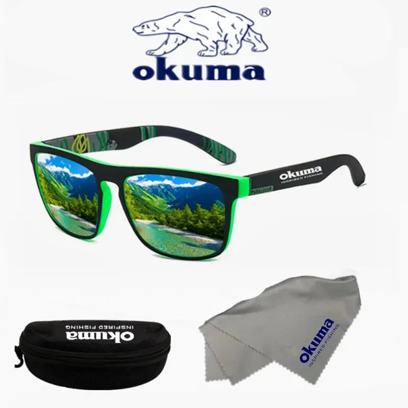 Okuma - Gafas de sol polarizadas para hombres y mujeres, gafas de sol para caza, pesca, ciclismo, con caja opcional, UV400