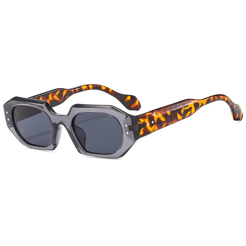 Petites lunettes de soleil rectangulaires pour hommes et femmes, lunettes de soleil carrées, nuances de voyage, vintage, rétro, UV400