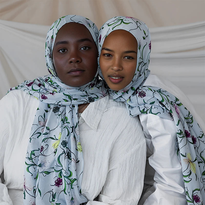 Nouveau Design imprimé Hijabs Premium aquarelle femmes foulard doux écharpe châle adapté au quotidien Abaya accessoires femmes voile