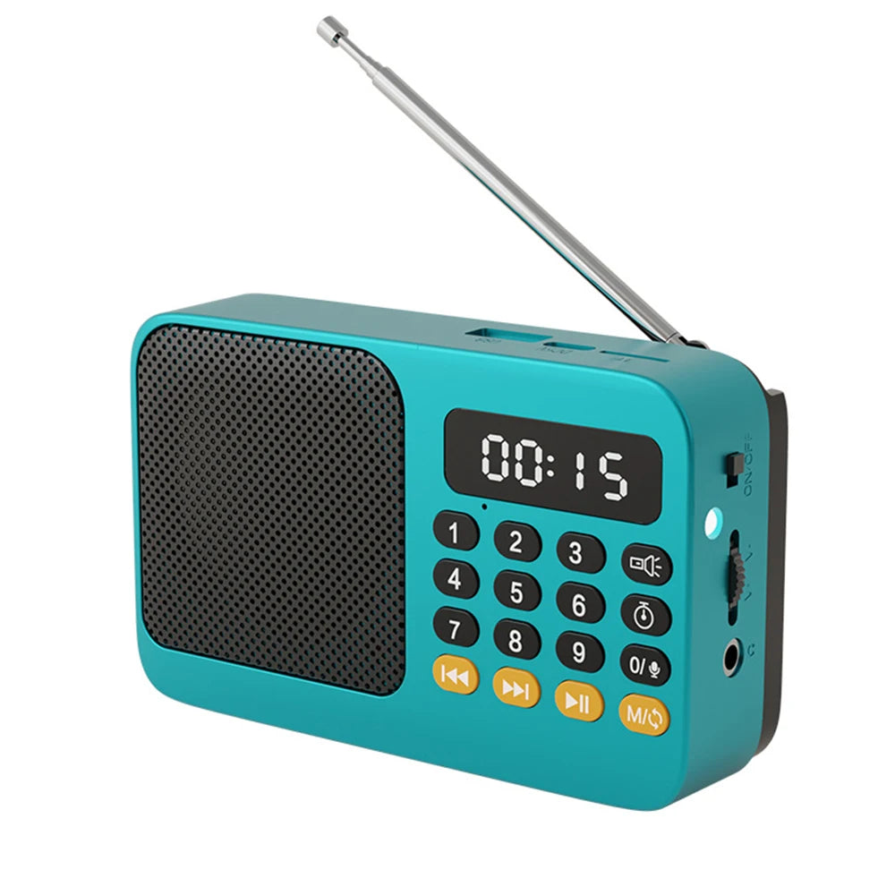 Radio FM Portable Bluetooth 5.0, petite boîte de son rechargeable d'urgence, Mini haut-parleur Vintage, lecteur Mp3, Support carte TF, lecteur USB
