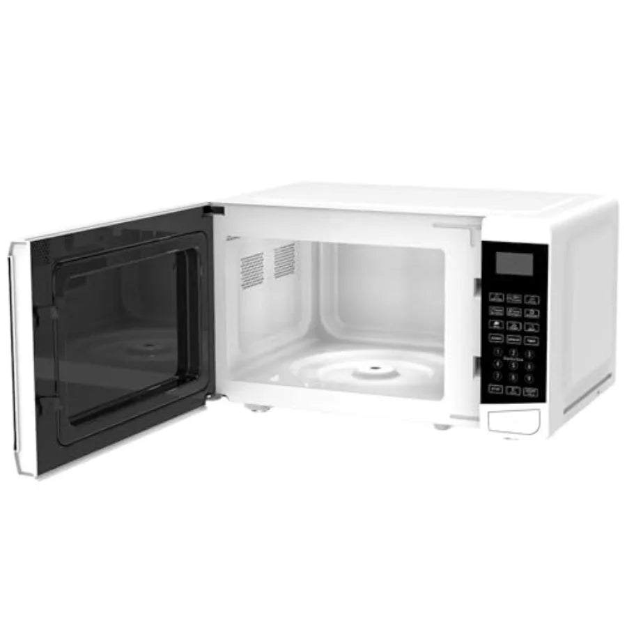 Countertop Microwave Oven 10 Auto Menus Defrost Timer LED 0.7 Cu. Ft. Child Lock Press, 700W 9.65 Turntable To Open