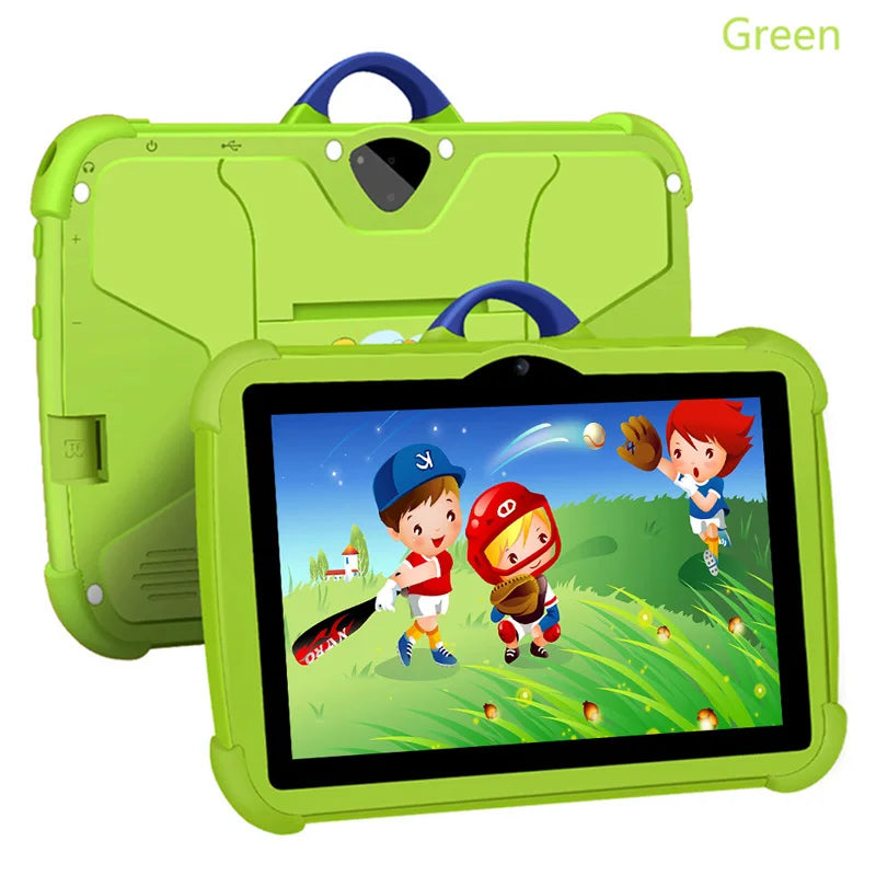 New Kids Cartoon Tablet 7-inch Quad Core 4GB RAM 64GB ROM Android Learning Educational Games Tablets Children Gifts