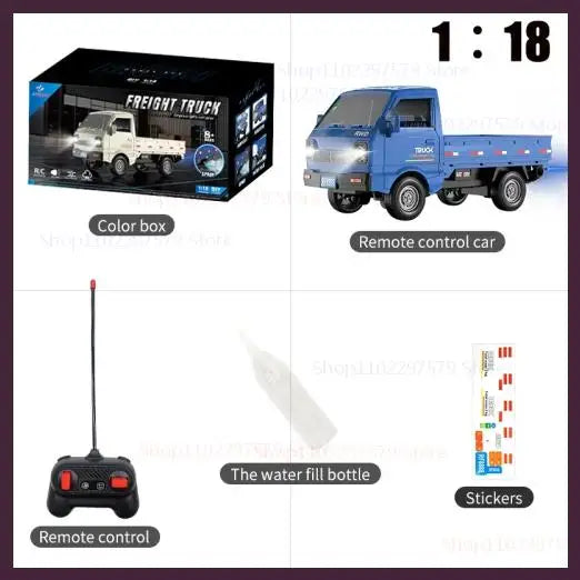 1:18 Scale RC Car, Off-Road Drift Truck with Spray Lights, Gifts for Kids Boys, RC Racing Toys for Kids and Adults