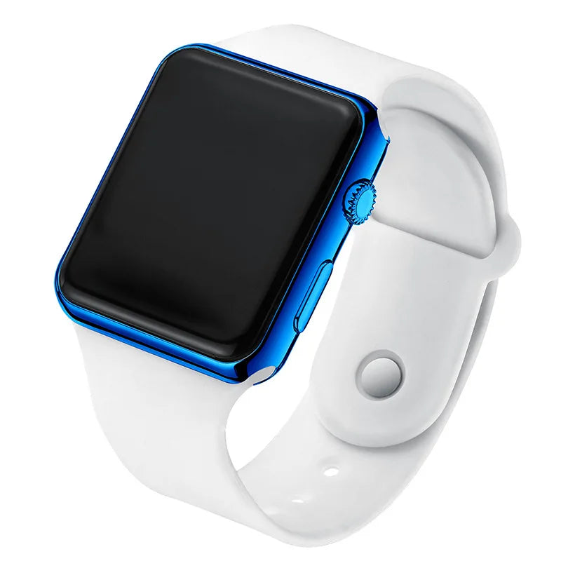 Montre Numérique Sport LED Silicone — Décontractée Mode Homme Femme