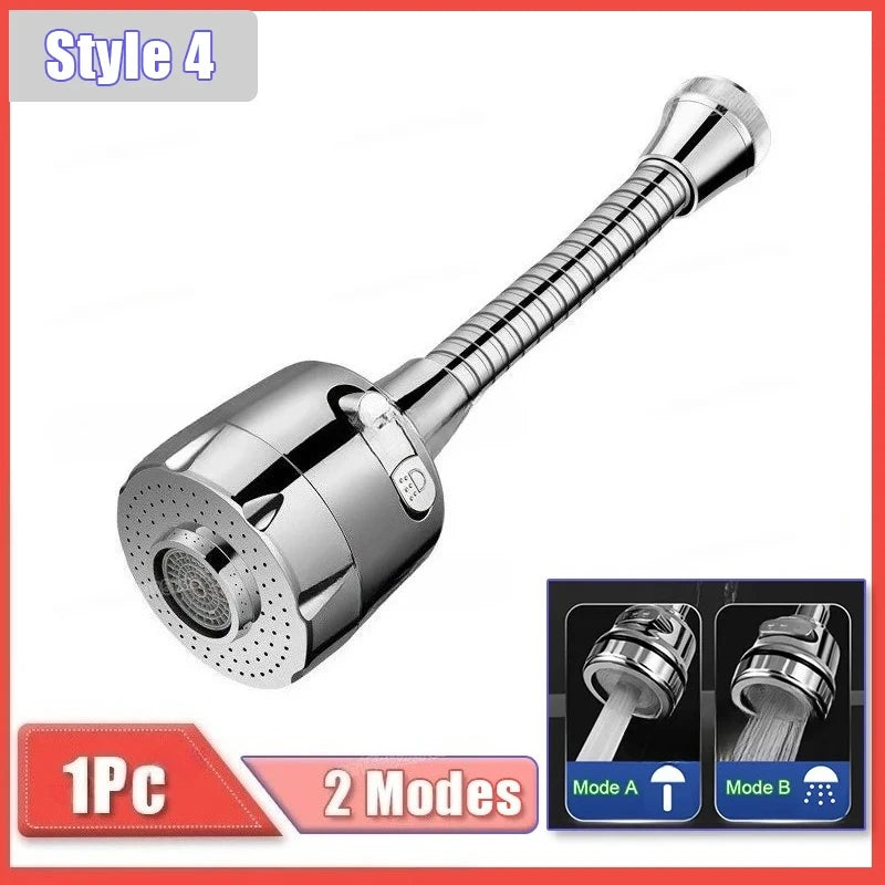 360-Degree Rotatable Faucet Extender, 2/3 Modes, Water Saving, Bubbler Nozzle Adapter for Kitchen and Bathroom, Home Faucet Accessories