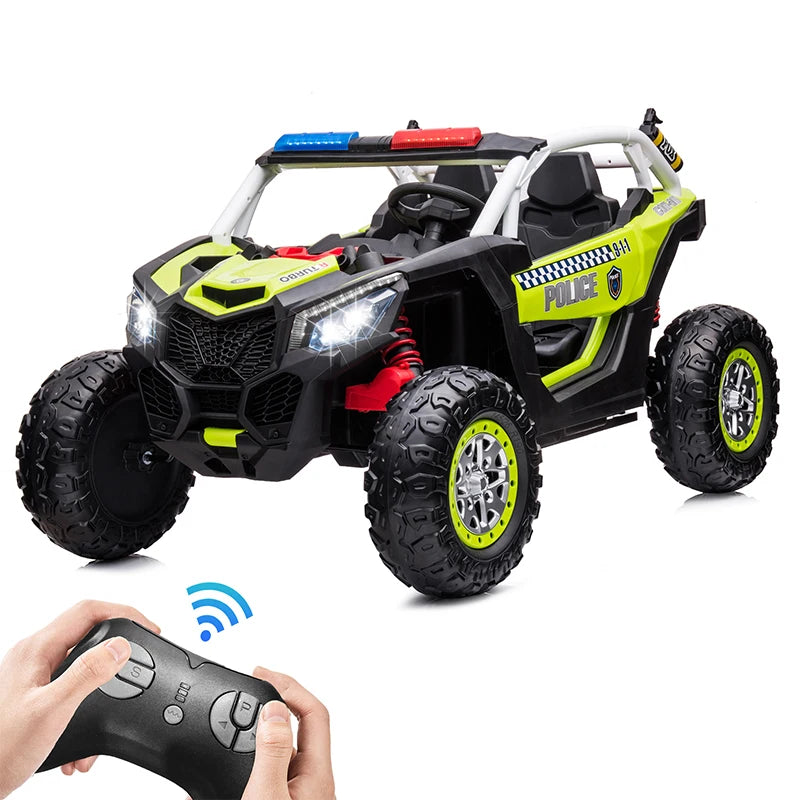 Voiture Électrique UTV Enfants 24V 7A Télécommande — Vitesse Réglable 3-8 Ans Cadeau