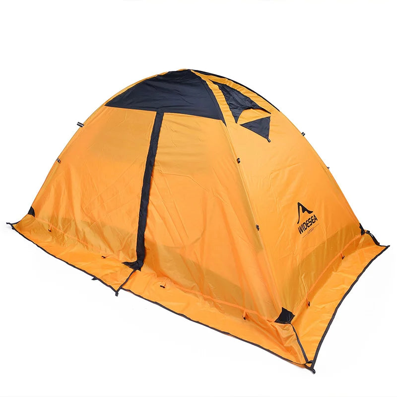 Widesea – tente de Camping touristique pour 2 personnes, plein air, 4 saisons, tige en aluminium avec jupe neige