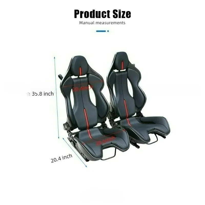 Siège de course enveloppant — appui-tête en fibre de carbone, broderie, supercar, durable