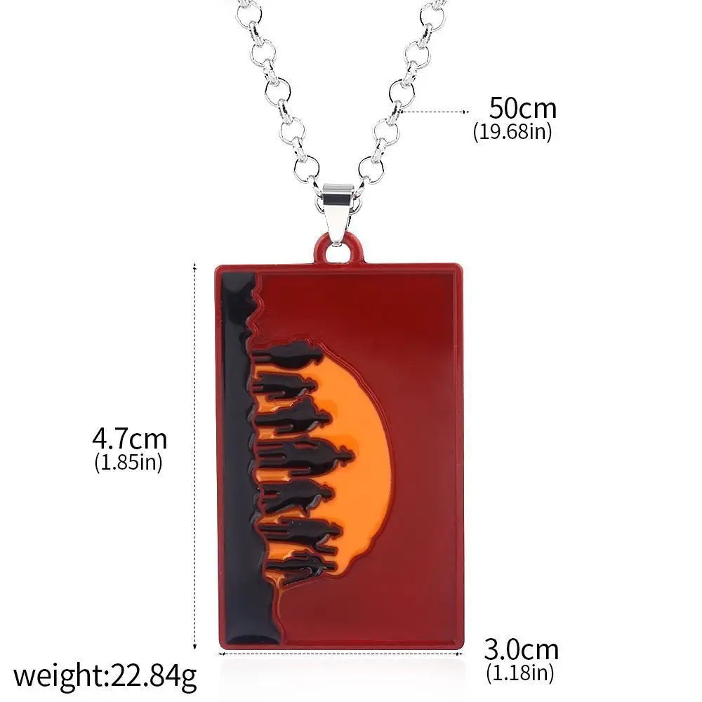 Jeu RDR2 Arthur Morgan Revolver porte-clés rouge mort rédemption 2 porte-clés Western Cowboy Fans cadeau Cosplay hommes femmes sac bijoux