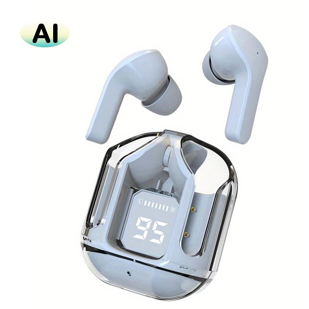 Écouteurs de traduction IA — réduction de bruit intra-auriculaire, qualité sonore HD 5.3, sport et fitness