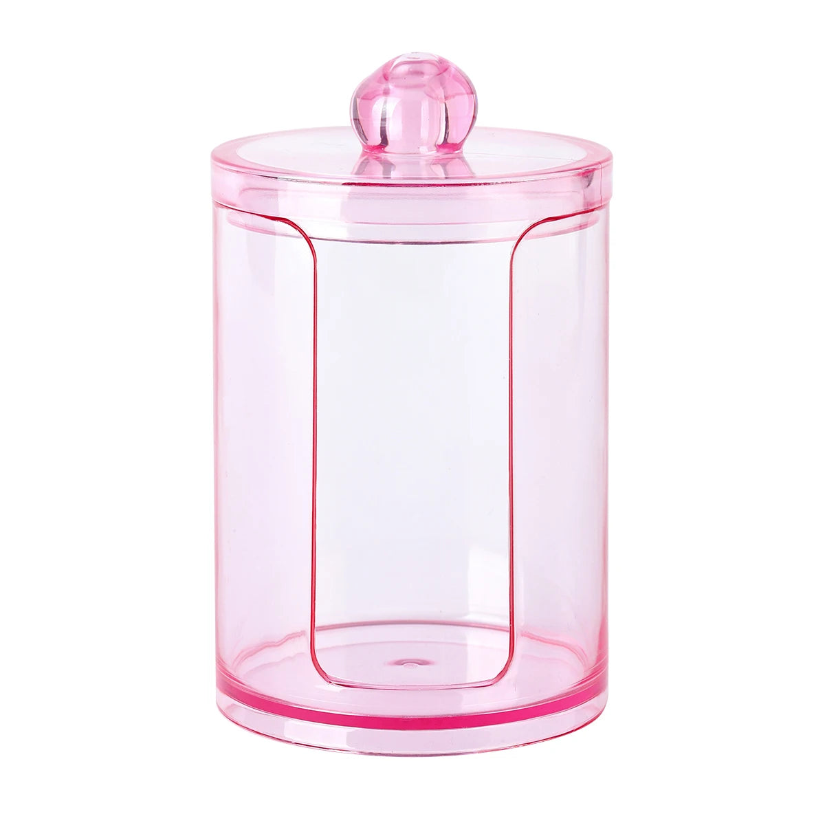 Distributeur de support Qtip avec couvercle, boîte de rangement de salle de bain de 10 onces pour boules de coton, cotons-tiges, sels de bain, boîtes de vanité