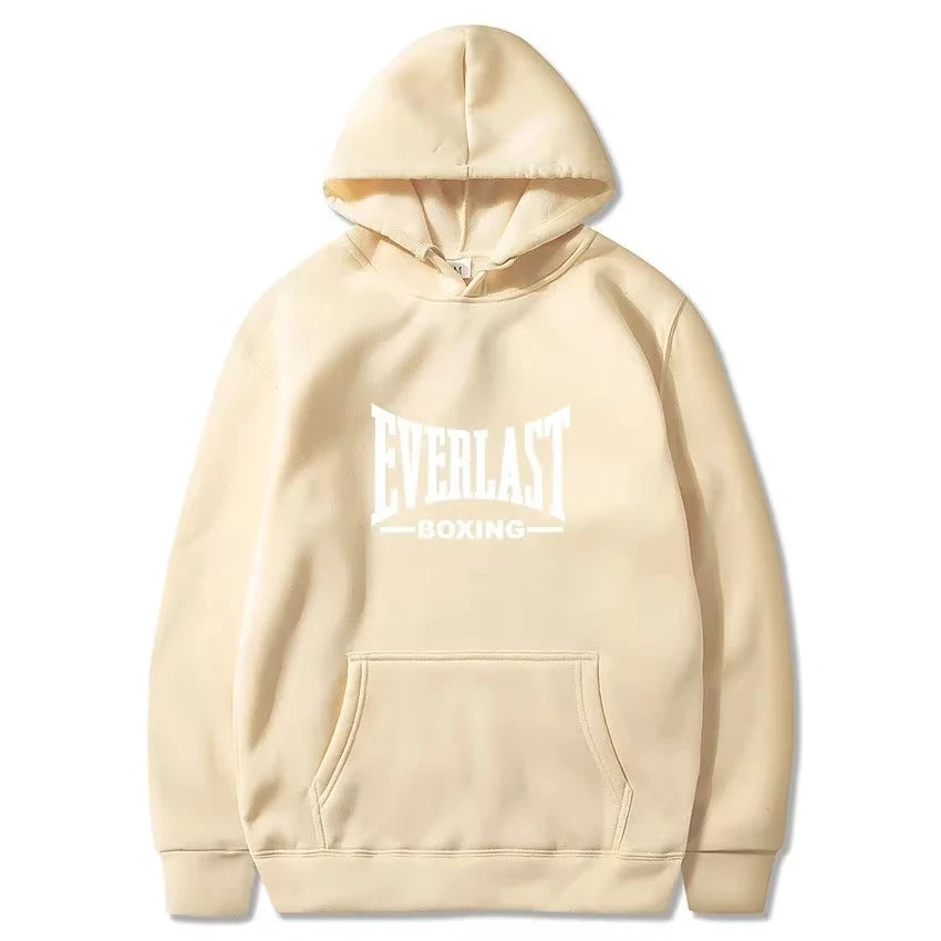 EVERLAST men's hoodies casual loose hooded pullover Simple impression numeral evaluation sports advocatecontracted