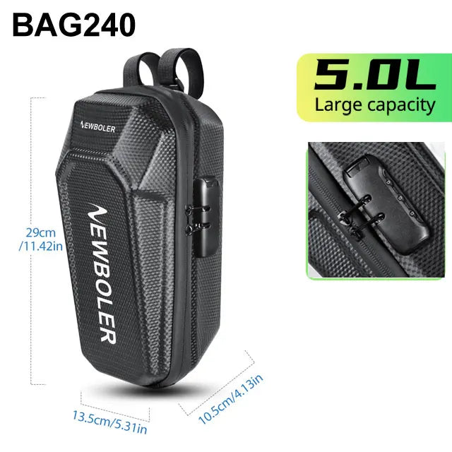 Sac Avant Scooter Électrique 3L/5L — Verrouillage Mot de Passe Étanche EVA
