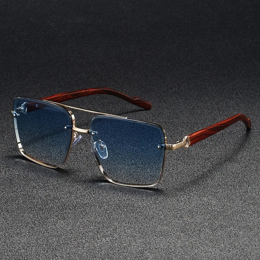 Lunettes de soleil carrées pour hommes — vintage, femmes, mode, rétro, 2025