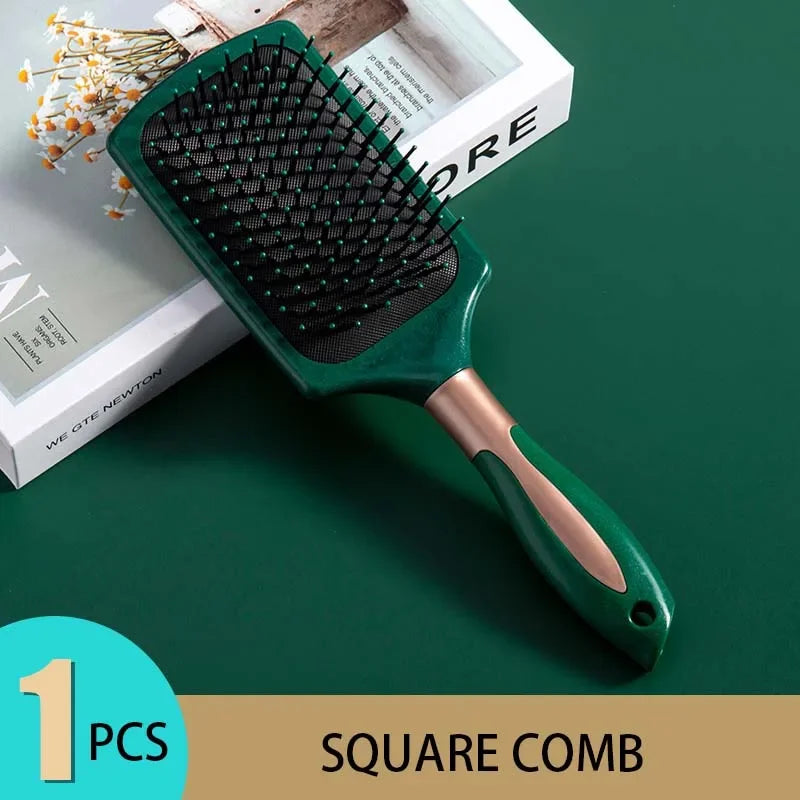 Peigne à coussin d'air ovale antistatique pour massage du cuir chevelu, outil exfoliant pour salon SPA, accessoire professionnel pour le coiffage et les soins capillaires