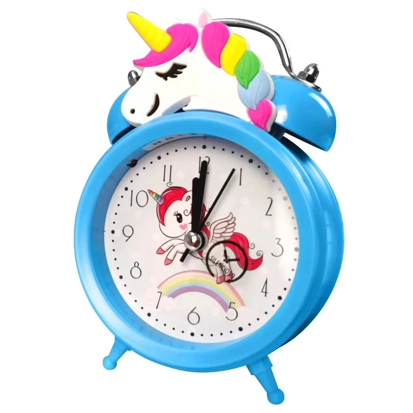 Unicorn Alarm Clock for Kids, Luminous Alarm Clock, Twin Bell Clock with Backlight, Morning Alarm Clock, Cute Desk Clock, Home Decoration, Alarm Clock, Radio Alarm Clock, Gifts for Children