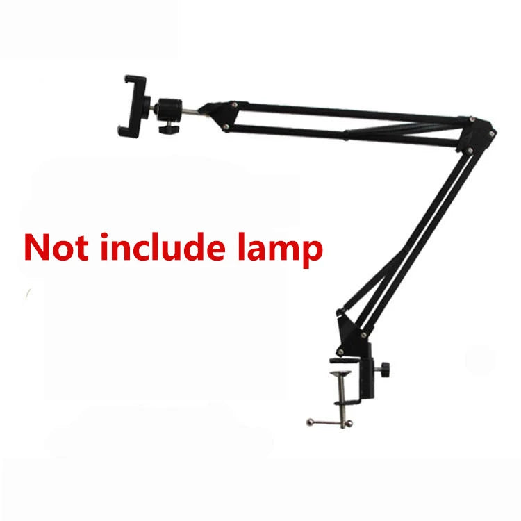 Trépied aérien pour téléphone avec anneau lumineux, support de téléphone portable de bureau pour Table de prise de vue vidéo, support Mobile pour enregistrement de tournage