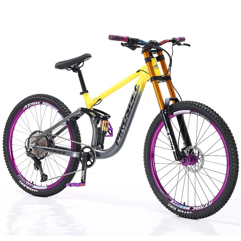 26/27.5-inch Downhill Mountain Bike 2025 New Aluminum Alloy Softail Double Oil Brake Shock Absorption Mountain Bike