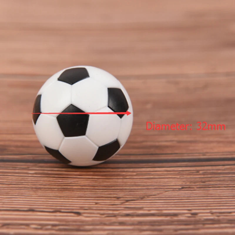 2 Pieces Black White Resin Foosball Table Soccer Baby Foot Fussball 32mm