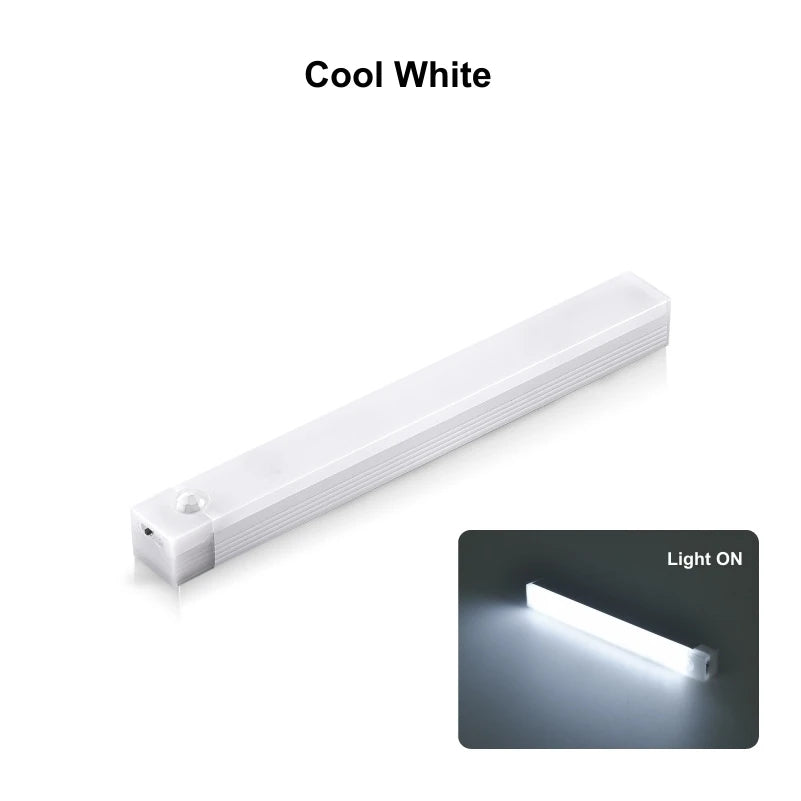 Lampe LED sans fil avec capteur de mouvement, Rechargeable par USB, veilleuse à Induction, Portable, sans fil, magnétique, pour armoire, cuisine