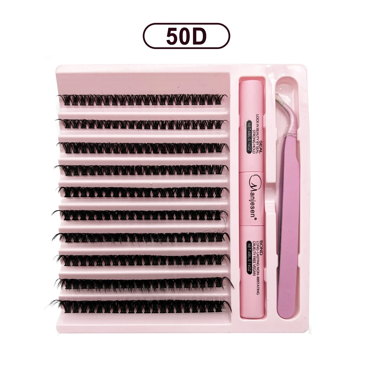 Kit d'extension de cils bricolage, grappes de cils, liaison et joint de cils, outils de maquillage pour coller les cils, accessoires de colle, 200 pièces