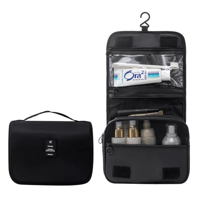 Multifunctional Travel Storage Bag, Double-Layer Handheld Makeup Bag for Women, Travel Toiletry Bag for Men