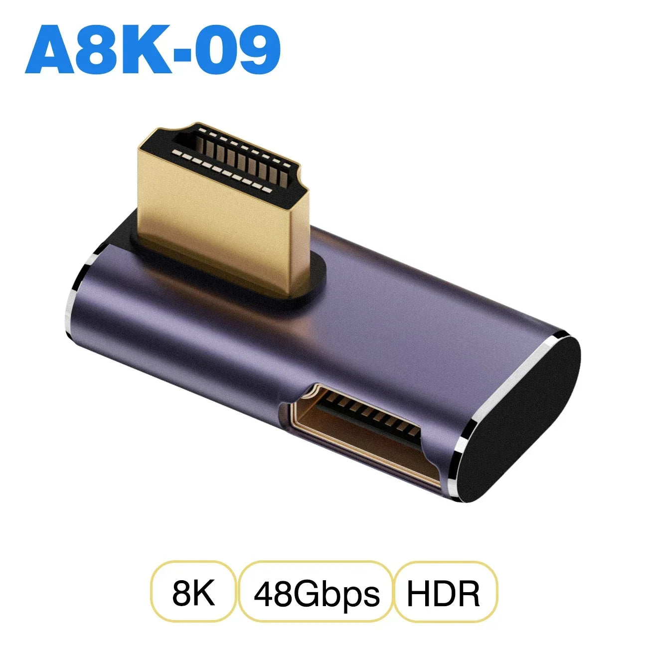 Convertisseur mini micro HDMI vers HDMI 2.1 — 48Gbps, 8K60Hz, 4K120Hz, projecteur, HDTV