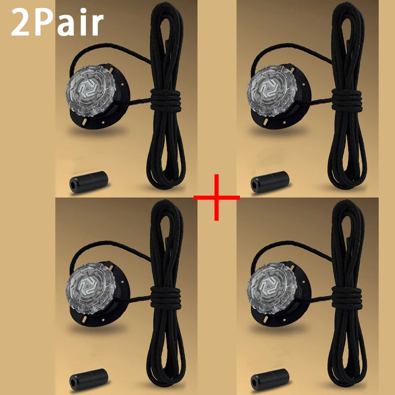 Cordones giratorios de hebilla automática, sin ataduras, para zapatillas de niños y adultos, accesorios de calzado, 1 par/2 pares