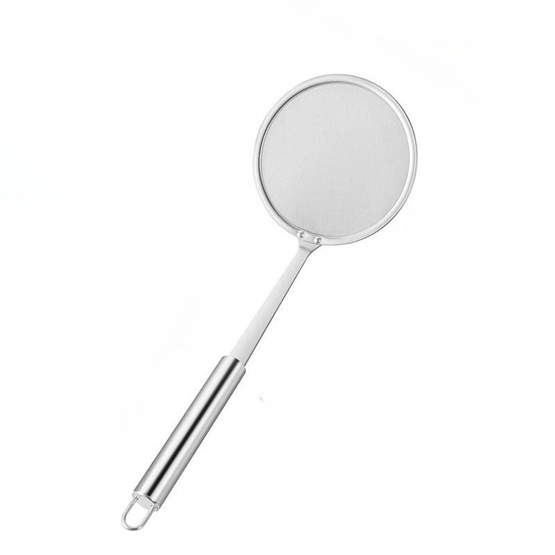 Cuillère d'écumoire en acier inoxydable 304, cuillère filtrante à graisse, passoire alimentaire à mailles fines pour filtrer l'huile et la mousse, 1 paquet