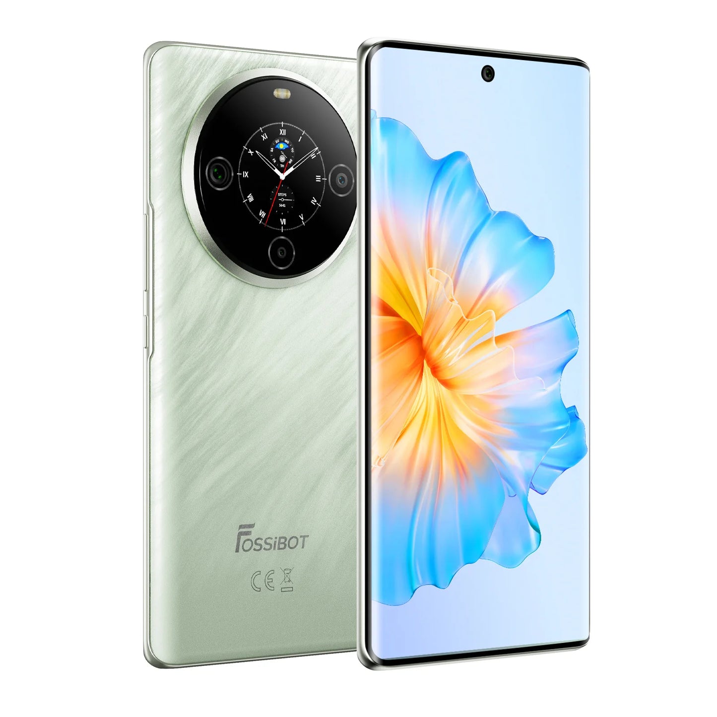 Smartphone écran AMOLED 6,67" — Android 14, 20+128 Go, caméra 64MP, NFC, téléphone portable