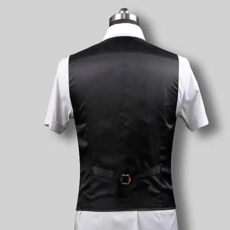 Chaleco de corte entallado para hombre, negro, gris, azul marino, talla grande, casual, sin mangas, de negocios, M-6XL